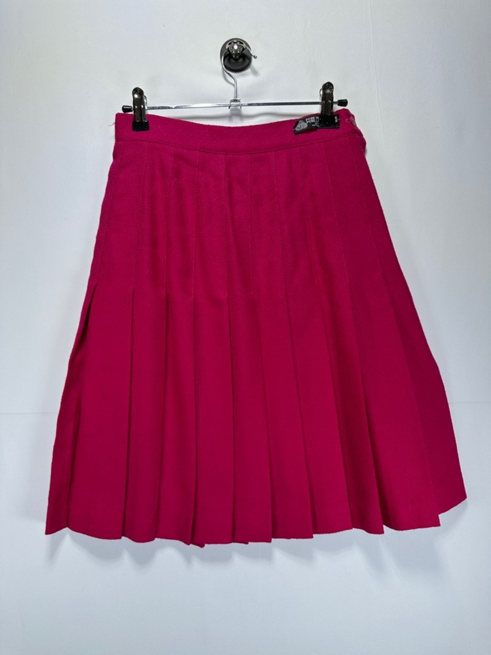 Vintage Braemar 100% Pure Wool Pleated Skirt Pink Academia Preppy 90s Size 6